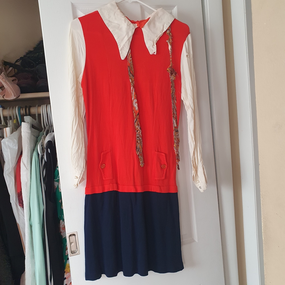 Stylish Red and Blue Kids Dress
